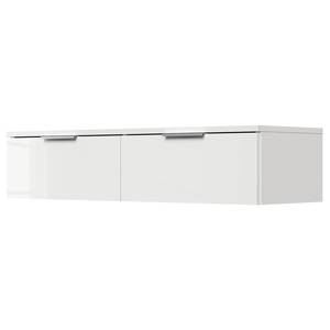 Commode Asker II Blanc brillant - Hauteur : 23 cm