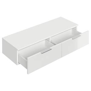 Commode Asker II Blanc brillant - Hauteur : 23 cm