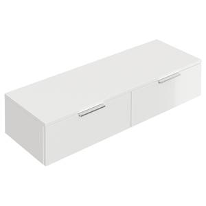 Commode Asker II Blanc brillant - Hauteur : 23 cm