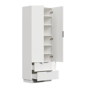 Armoire d’entrée Asker Blanc brillant - Largeur : 70 cm