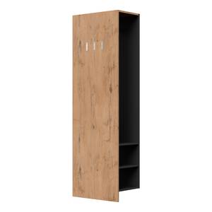 Compacte garderobe Asker Eikenhoutlook Artisan/Antracietkleurig