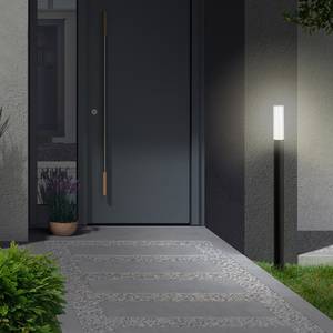 Padverlichting Bristol polycarbonaat / ijzer - 1 lichtbron - Zwart - Hoogte: 97 cm