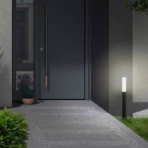 Padverlichting Bristol polycarbonaat / ijzer - 1 lichtbron - Zwart - Hoogte: 57 cm