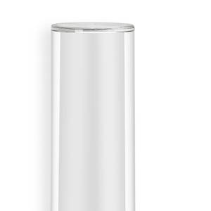 Borne éclairage extérieur Bristol Polycarbonate / Fer - 1 ampoule - Noir - Hauteur : 57 cm