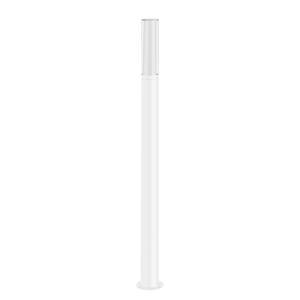 Borne éclairage extérieur Bristol Polycarbonate / Fer - 1 ampoule - Blanc - Hauteur : 97 cm