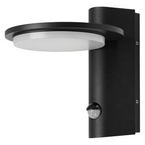 Wandlamp Bern II polycarbonaat / ijzer - 1 lichtbron - Zwart