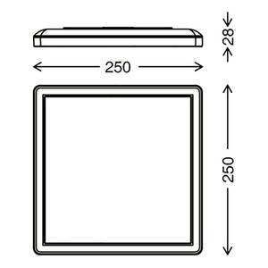 Wandlamp Nizza II polycarbonaat / ijzer - 1 lichtbron - Zwart