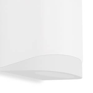 Applique murale Lublin Polycarbonate / Fer - 2 ampoules - Blanc