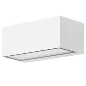 Wandlamp Monaco polycarbonaat / ijzer - 2 lichtbronnen - Wit