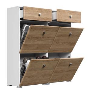 Schoenenkast Charme II eikenhouten look - Eikenhouten look - Hoogte: 114 cm