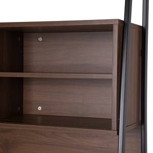 Bureau-kast combinatie Nova Walnoothouten look/zwart