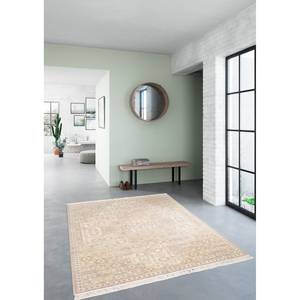 Laagpolig vloerkleed Harmony I kunstvezels - Beige/geel - 160 x 230 cm
