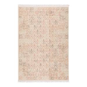 Laagpolig vloerkleed Harmony III kunstvezels - Beige/grijs - 160 x 230 cm