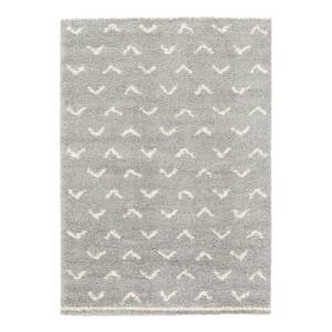 Tapis épais Montana II Fibres synthétiques - Gris - 120 x 170 cm