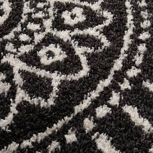 Tapis épais Aemilia II Fibres synthétiques - Noir / Blanc