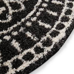 Tapis épais Aemilia II Fibres synthétiques - Noir / Blanc