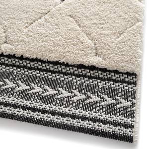 Tapis Hendon Fibres synthétiques - Blanc / Gris