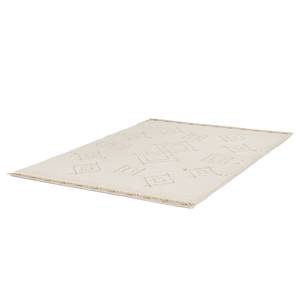 Tapis Emily Fibres synthétiques - Blanc / Gris