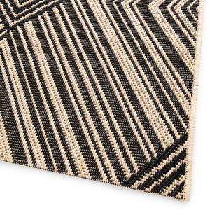 Tapis intérieur / extérieur Statesville Fibres synthétiques - Beige / Noir