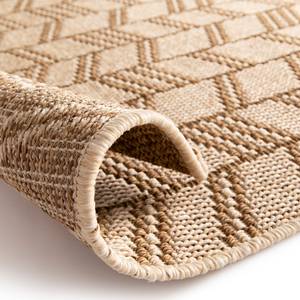 In- & outdoorvloerkleed Zelma kunstvezels - Beige/bruin