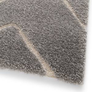 Tapis Cozy Fibres synthétiques - Blanc / Gris