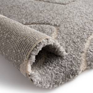 Tapis Cozy Fibres synthétiques - Blanc / Gris