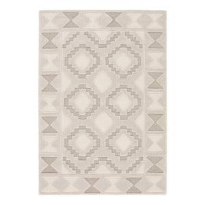 Tapis Calipso III Fibres synthétiques - Blanc / Gris