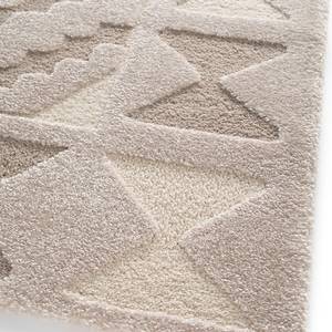 Tapis Calipso III Fibres synthétiques - Blanc / Gris