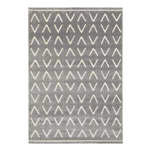 Tapis Calipso IV Fibres synthétiques - Blanc / Gris