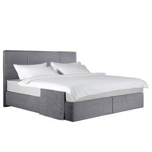 Lit boxspring Neil Argenté - 160 x 200cm - D2 souple