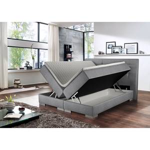 Lit boxspring Austin Argenté - 160 x 200cm - D2 souple