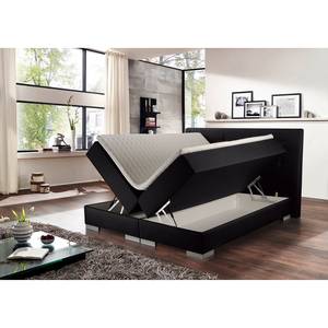 Boxspring Austin Zwart - 180 x 200cm - H2 zacht