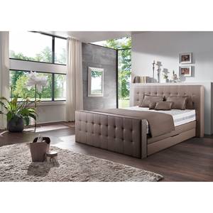 Boxspringbett Calina Schlamm - 160 x 200cm - H2