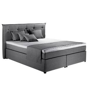 Boxspring Heiko Grijs - 140 x 200cm - H2 zacht