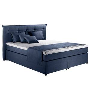 Boxspring Heiko Donkerblauw - 140 x 200cm - H3 medium