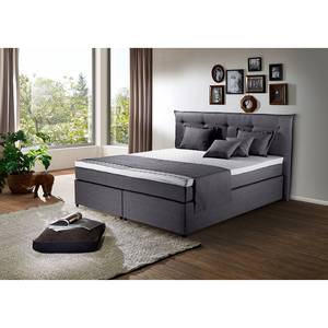 Lit boxspring Heiko Anthracite - 160 x 200cm - D3 medium