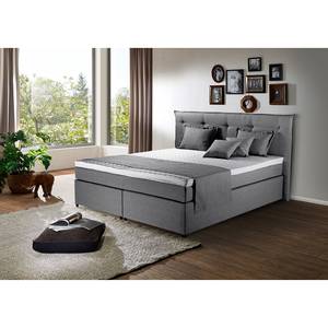 Lit boxspring Heiko Gris - 180 x 200cm - D2 souple