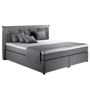 Boxspring Heiko Grijs - 200 x 200cm - H2 zacht