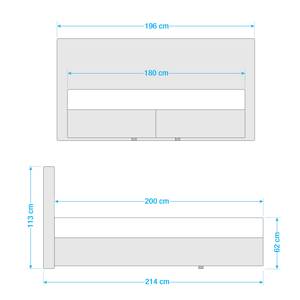 Boxspringbett Miro Beige - 180 x 200cm - H4