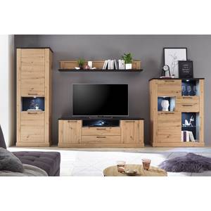 Highboard Nanda I Eiche Artisan Dekor / Eiche Schwarz Dekor