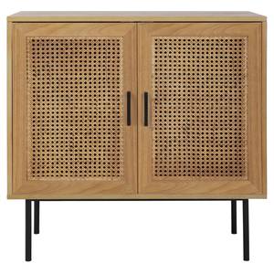 Kast Kallista II rotan/fineerlaag van echt hout - beige/paulowniahout