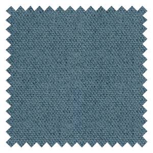 Eetkamerstoel Coy (set van 2) rotan & geweven stof/massief beukenhout - Jeansblauw