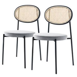 Chaises Davie (lot de 2) Gris clair