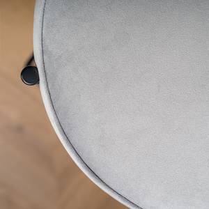 Sedia da bar Davie (2) Rattan e tessuto / Metallo - Color grigio chiaro
