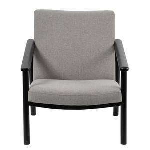 Fauteuil Etah Tissu / Hêtre massif - Gris / Noir