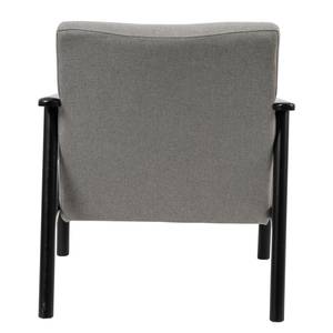 Fauteuil Etah Tissu / Hêtre massif - Gris / Noir