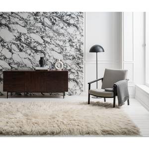 Fauteuil Etah Tissu / Hêtre massif - Gris / Noir