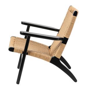 Fauteuil de jardin Emeli Corde / Frêne massif - Corde naturelle / Frêne