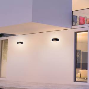 LED-Wandleuchte Buitenlampen VIII Acrylglas / Aluminium - 2-flammig