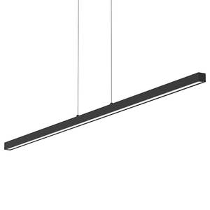 LED-hanglamp Light Stripe aluminium - 1 lichtbron - Zwart